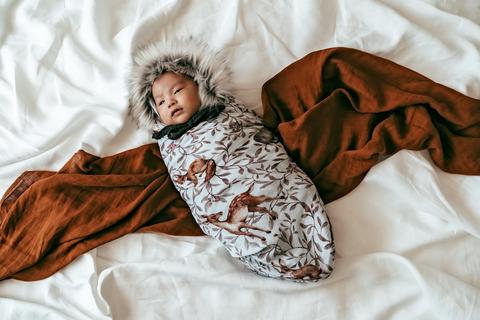 Pop Ya Tot - Creatures of the Woods - 100% Organic Cotton Swaddle - Eco Child