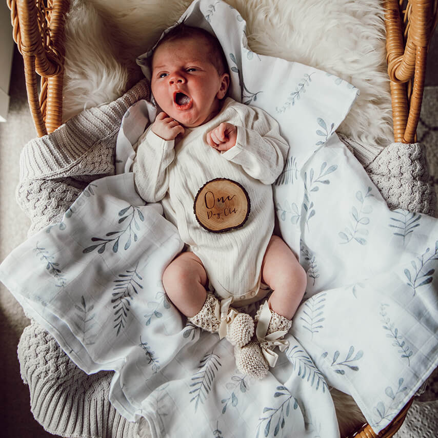 Snuggle Hunny Kids - Wild Fern Organic Muslin Wrap - Eco Child