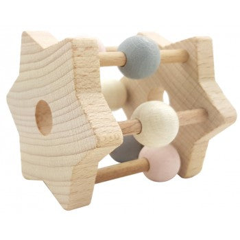 Hess-Spielzeug Rattle Star - Natural Pink - Eco Child
