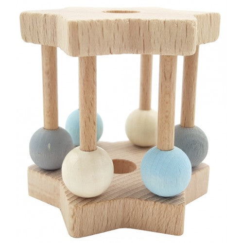 Hess-Spielzeug Rattle Star - Natural Blue - Eco Child