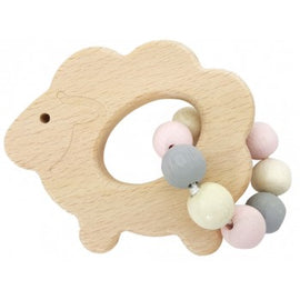 Hess-Spielzeug Rattle Sheep - Natural Pink - Eco Child