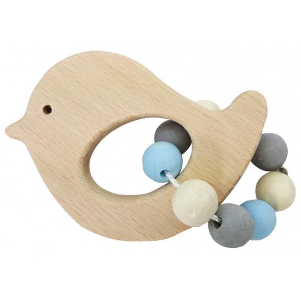 Hess-Spielzeug Rattle Bird - Natural Blue - Eco Child