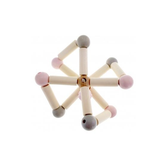 Hess-Spielzeug Rattle Twisty - Natural Pink - Eco Child