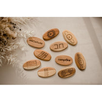 Qtoys -  Aboriginal Symbols Wooden Stones