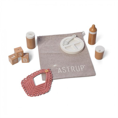Astrup - Wooden Doll Feeding Set 9pcs - Eco Child