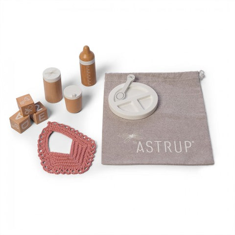 Astrup - Wooden Doll Feeding Set 9pcs - Eco Child