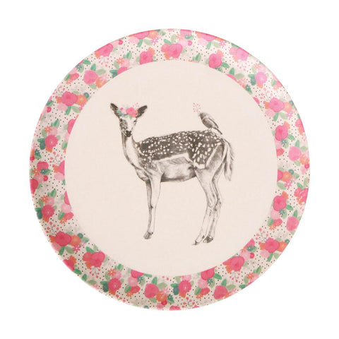Love Mae - Bamboo 4pk Plates Unicorn & Deer - Eco Child