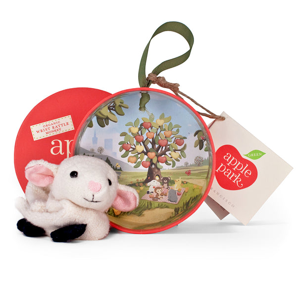 Apple Park - Lamby Wrist Rattle - Eco Child