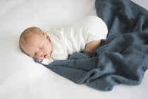 Snuggle Hunny Kids -Azure Organic Muslin Wrap - Eco Child