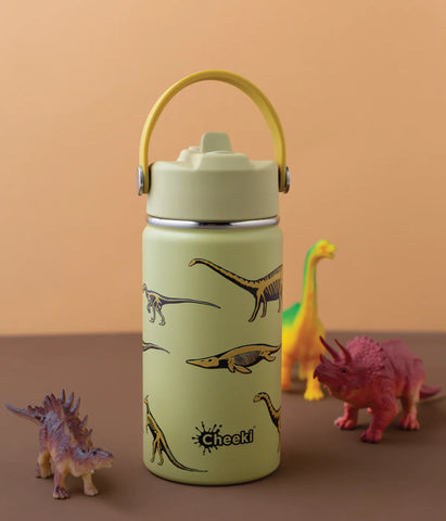 CHEEKI - Insulated Kids Bottle Dinosaur 400ml
