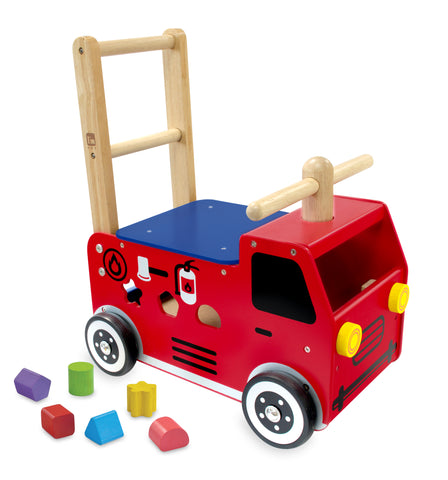I'm Toy - Walk and Ride Fire Engine Sorter - Eco Child