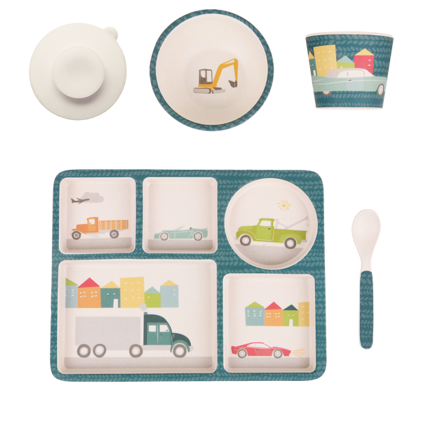 Love Mae - Divided Plate Set - Cars - Eco Child