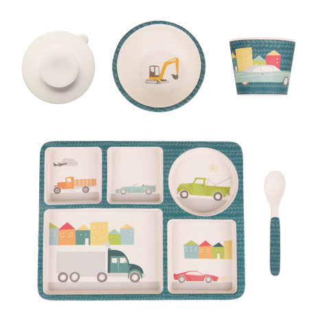 Love Mae - Divided Plate Set - Cars - Eco Child