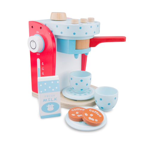 New Classic Toys - Wooden Coffee Machine Blue - Eco Child
