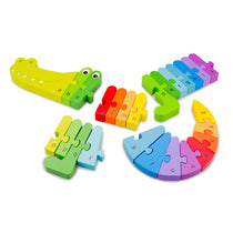 New Classic Toys - Rainbow Crocodile Puzzle - Eco Child