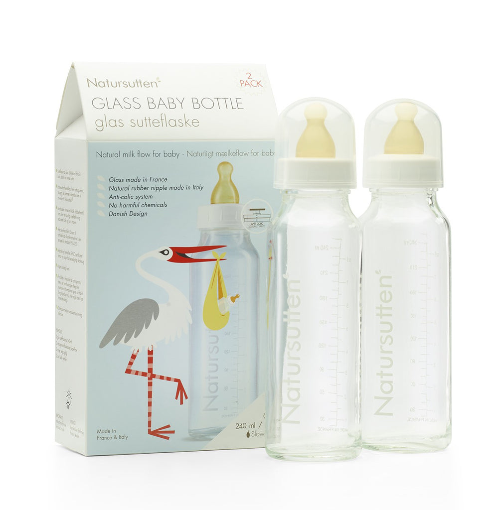 Natursutten - Glass Baby Bottle 240ml - Eco Child