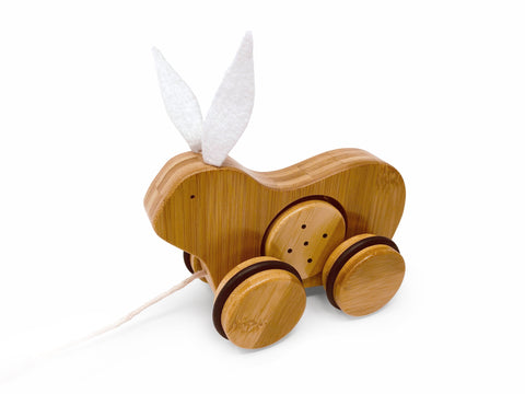 Kinderfeet - Pull Toy Rabbit - Bamboo - Eco Child