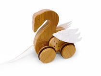 Kinderfeet - Pull Toy Swan - Bamboo - Eco Child