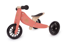 Kinderfeets - Tiny Tot 2 in 1 Tricycle/Balance Bike - Coral - Eco Child