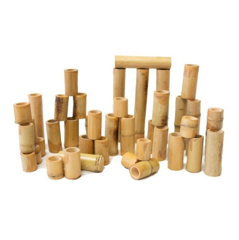 Qtoys -  Bamboo Counting & Building Set 40PCE - Eco Child