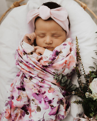 Snuggle Hunny Kids -Blushing Beauty Organic Muslin Wrap - Eco Child