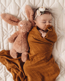 Snuggle Hunny Kids -Bronze Organic Muslin Wrap - Eco Child