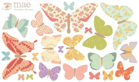 Love Mae - Reusable Decal Butterflies Girly - Eco Child