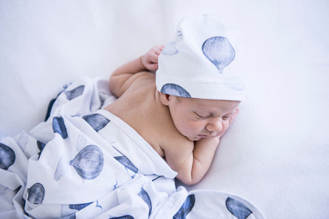 Snuggle Hunny Kids - Cloud Chaser Jersey Wrap & Beanie Set - Eco Child