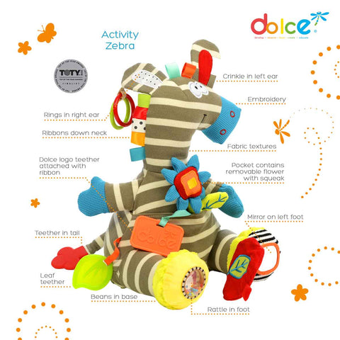 Dolce Toys - Activity Zebra - Eco Child