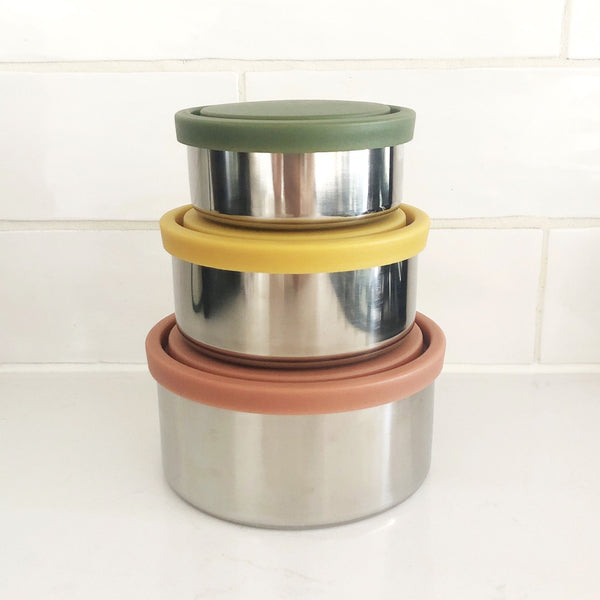 EVER ECO - Stainless Steel Round Nesting Containers - Autumn Collection