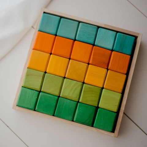 Qtoys - My First Wooden Coloured Block Set