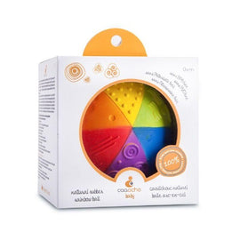 CaaOcho - 100% Natural Rubber - Rainbow Sensory Ball - Eco Child