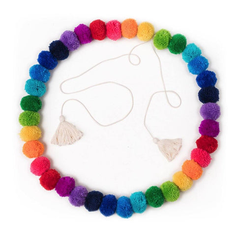 OB Designs - Handmade Pom Pom Garland - Rainbow - Eco Child