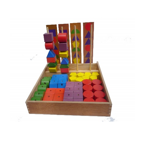 Qtoys -  Natural Wooden Sequencing Blocks - Eco Child