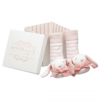 Maud n Lil - Rose Boxed Rattle Socks - Eco Child