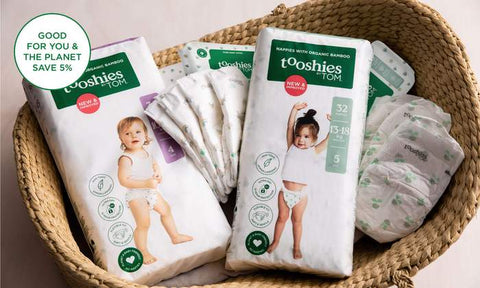 Tooshies by TOM - Eco Nappies Newborn - Pack of 52 - Eco Child
