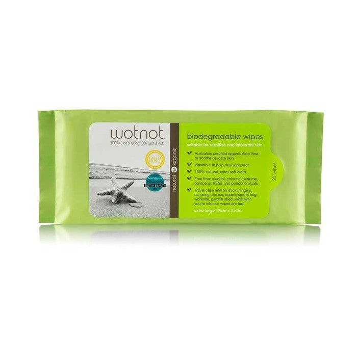 WOTNOT - Biodegradable Wipes - Refill 20 Pack - Eco Child