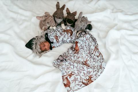 Pop Ya Tot - Creatures of the Woods - 100% Organic Cotton Swaddle - Eco Child