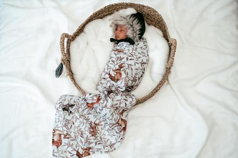 Pop Ya Tot - Creatures of the Woods - 100% Organic Cotton Swaddle - Eco Child