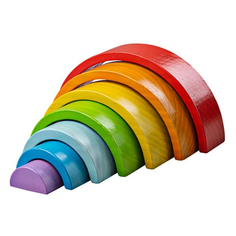 Bigjigs Toys - Small Wooden Stacking Rainbow - Eco Child