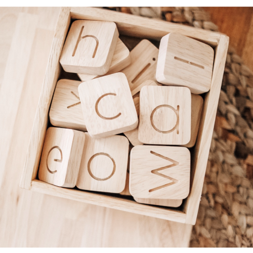 Qtoys -  Wooden Word Building Kit 40 - Eco Child